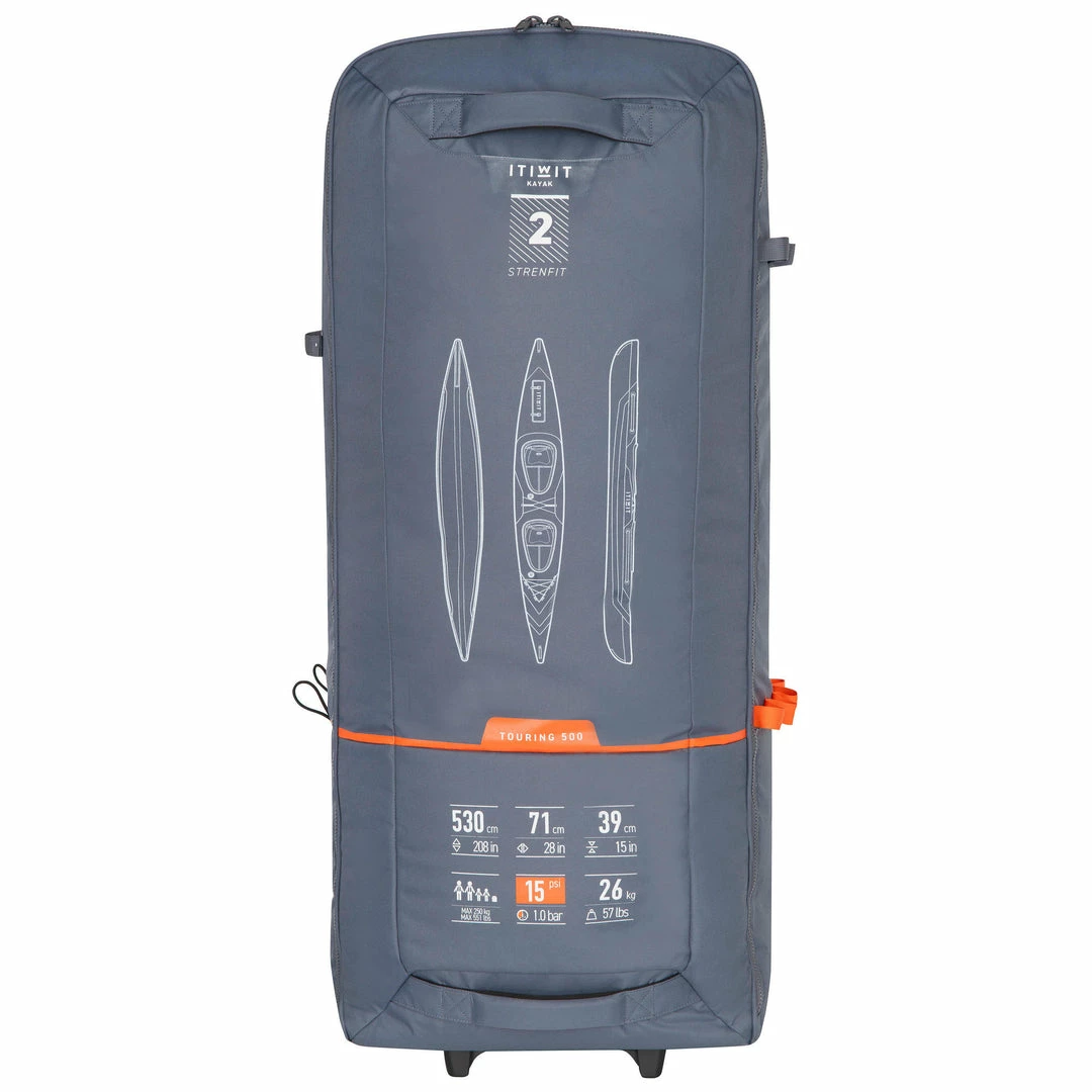 Itiwit X500 Inflatable Full Dropstich High Pressure Adventure Kayak 1 To 2 Person 550lb