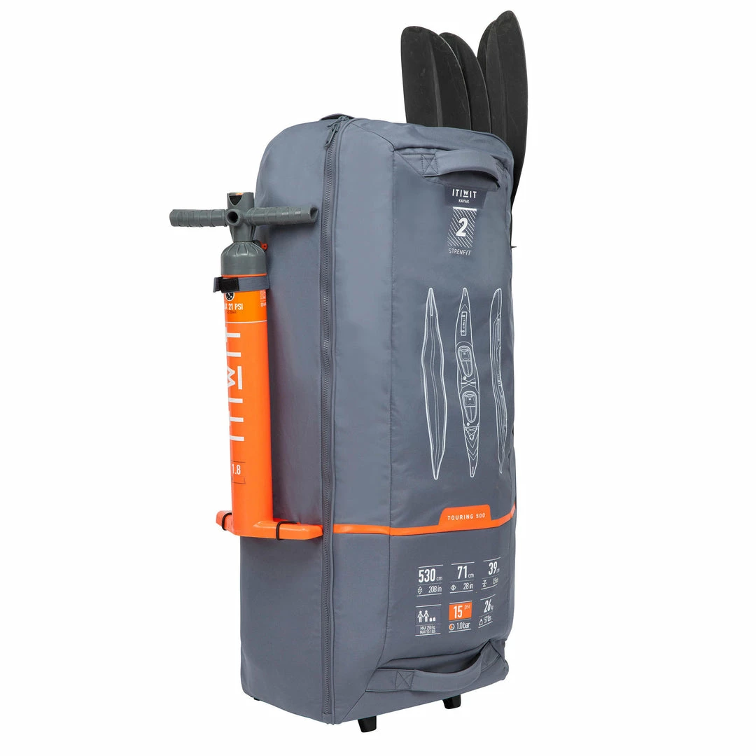 Itiwit X500 Inflatable Full Dropstich High Pressure Adventure Kayak 1 To 2 Person 550lb