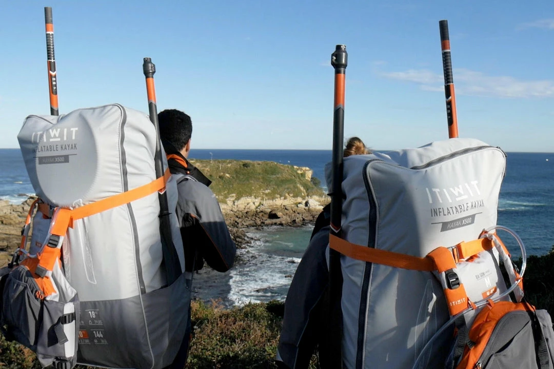 Itiwit X500 Inflatable Full Dropstich High Pressure Adventure Kayak 1 Person 275lb Kayaking