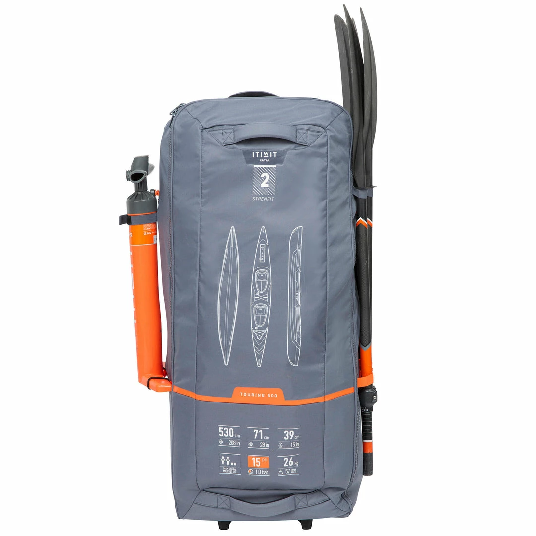 Itiwit X500 Inflatable Full Dropstich High Pressure Adventure Kayak 1 To 2 Person 550lb