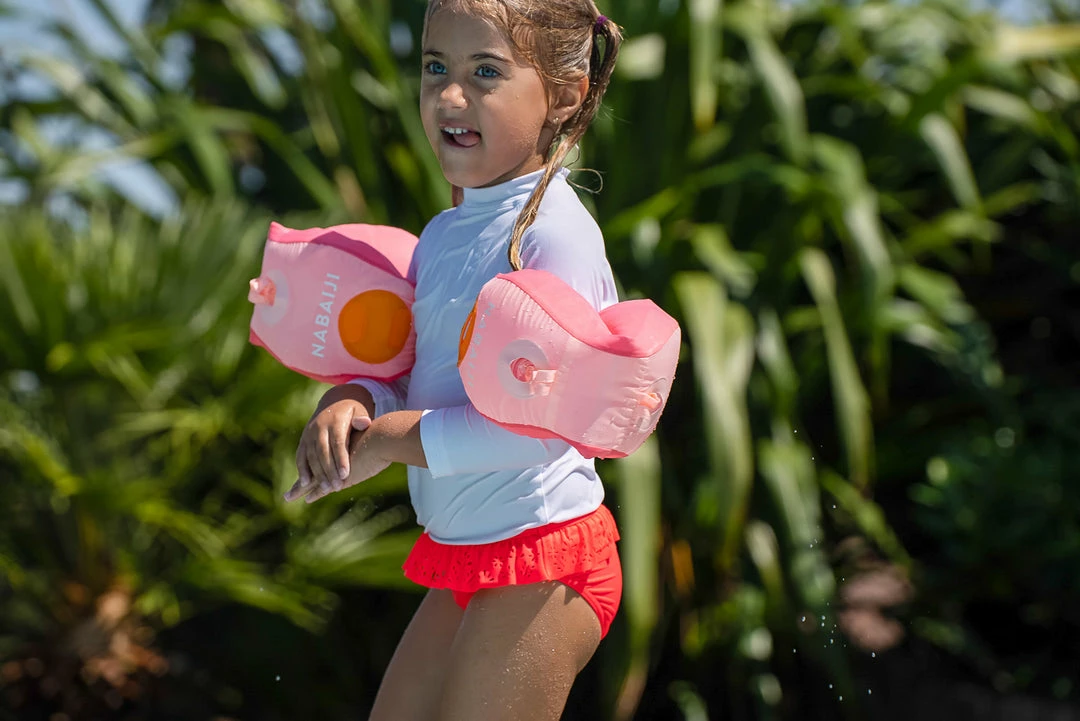 Nabaiji Tiswim, Adjustable Life Jacket With Arm Floaties, Kids' Swimming