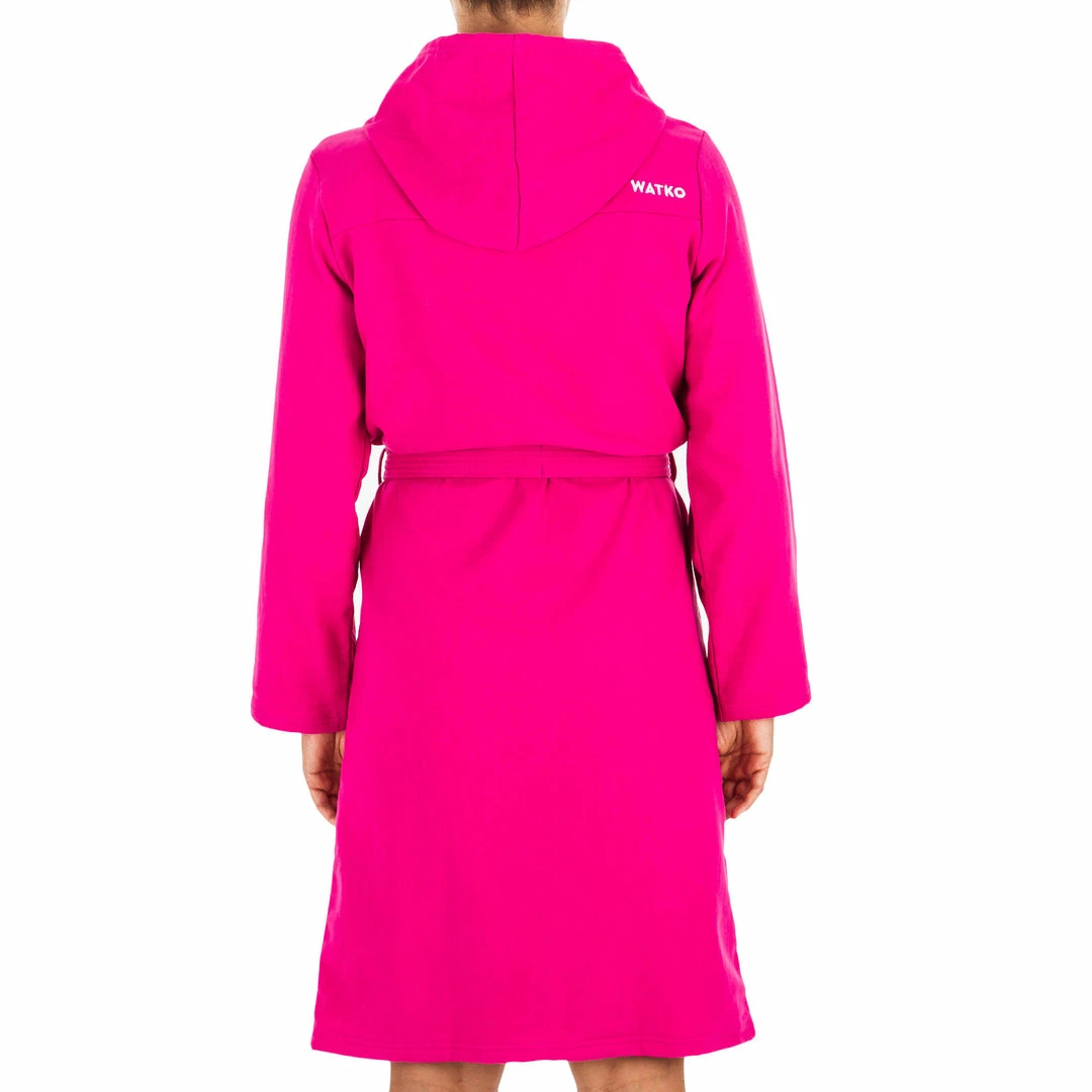 Watko Lightweight Micro Cotton Pool Bathrobe With Hood Swimming