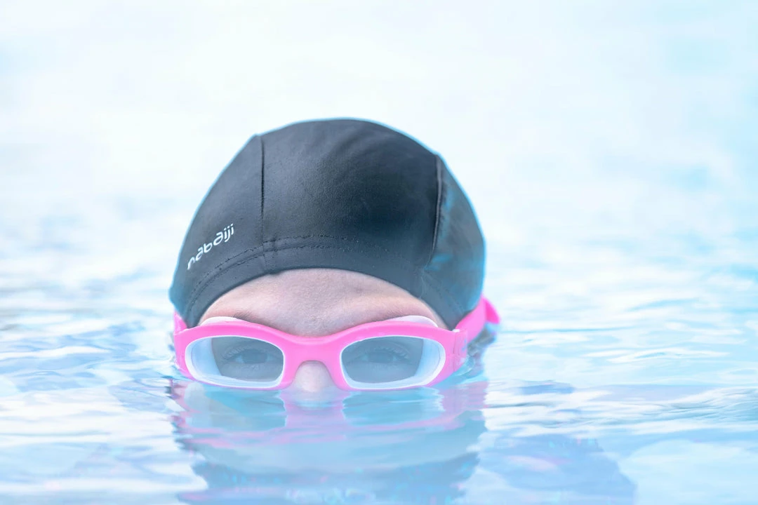 Swimming Nabaiji, Mesh Fabric Swim Cap