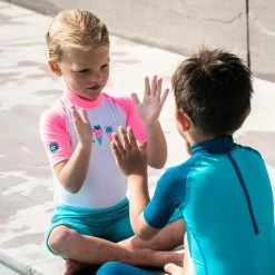 Nabaiji UV Rash Guard Short Sleeved Shorty Swimsuit Babies' Swimming