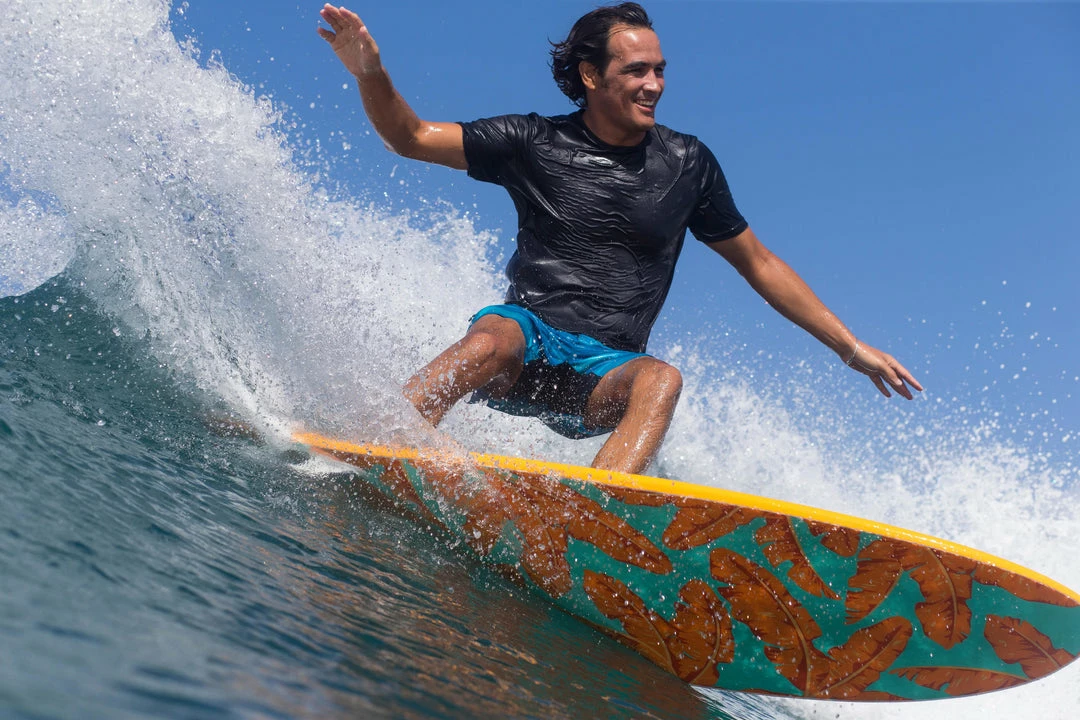 Olaian Short-Sleeve UV Rash Guard Surfing T-Shirt, Men's