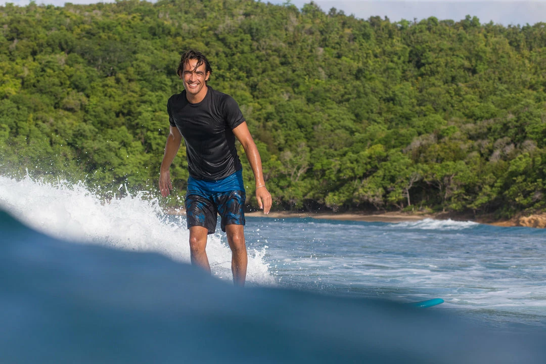 Olaian Short-Sleeve UV Rash Guard Surfing T-Shirt, Men's