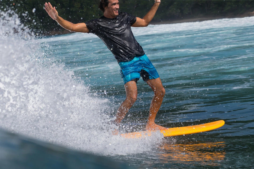 Olaian Short-Sleeve UV Rash Guard Surfing T-Shirt, Men's