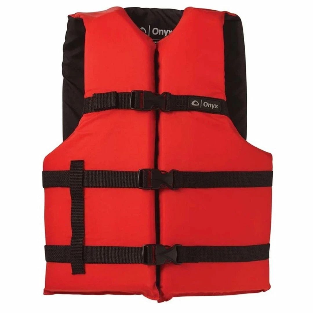 Onyx Universal Adjustable Life Jacket PFD Adult User >90lb