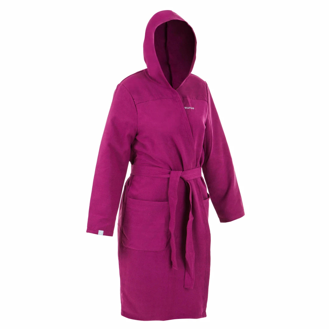 Watko Lightweight Micro Cotton Pool Bathrobe With Hood Swimming