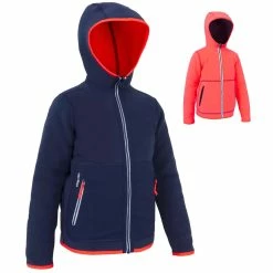 Tribord Kids' Warm Reversible Sailing Fleece 500 - Blue Ocean Navy