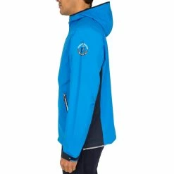 Tribord Men's Rain Coastal Sailing Waterproof Breathable Two-Tone Oilskin Jacket 100