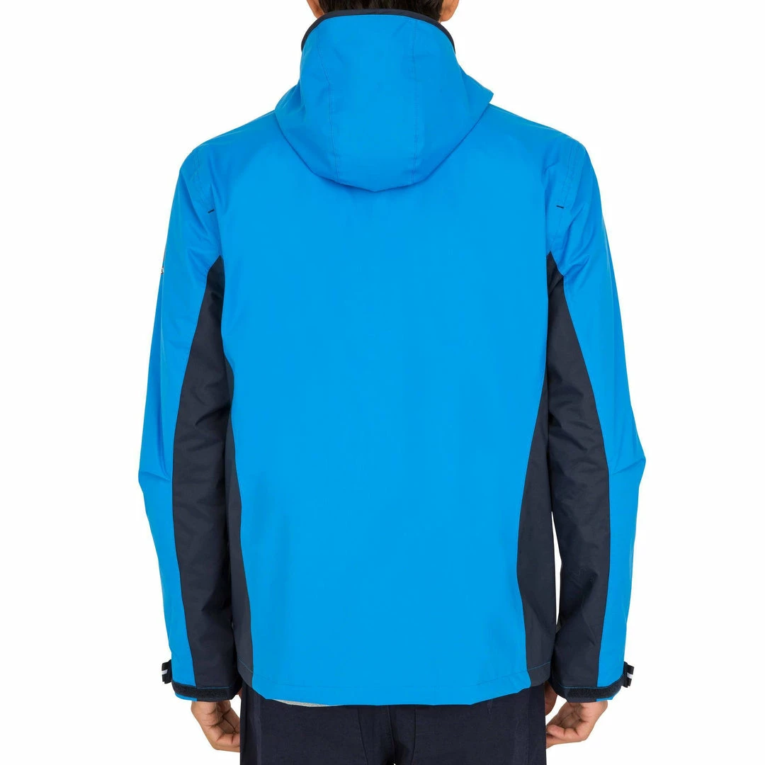 Tribord Men's Rain Coastal Sailing Waterproof Breathable Two-Tone Oilskin Jacket 100