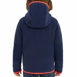 Tribord Kids' Warm Reversible Sailing Fleece 500 - Blue Ocean Navy
