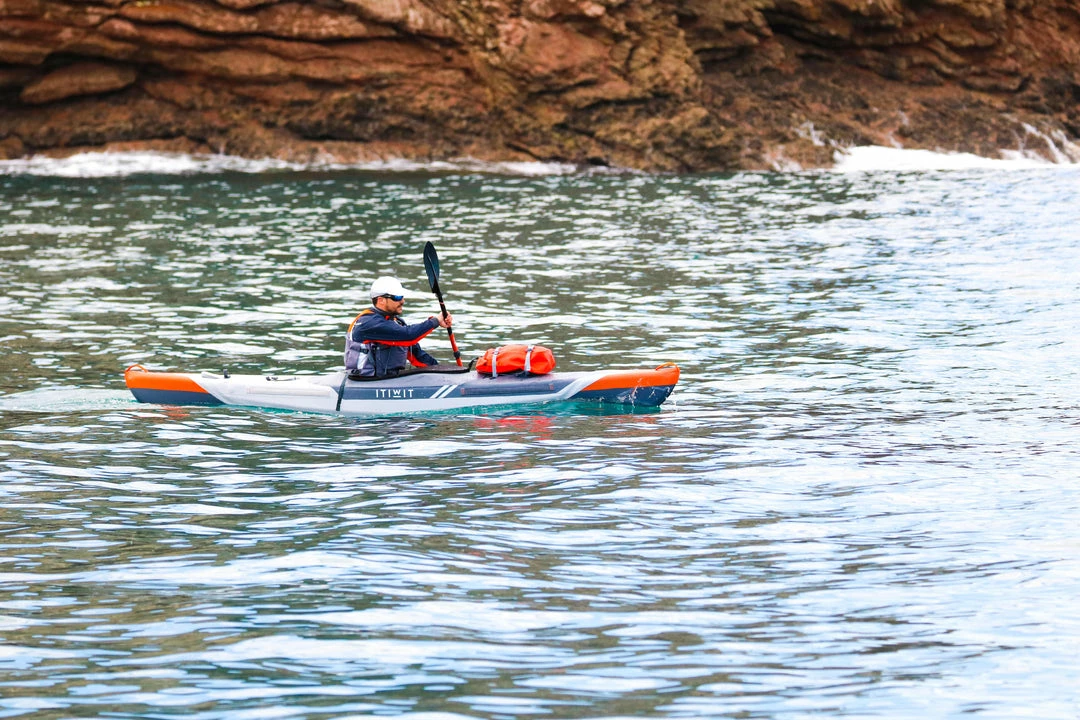 Itiwit X500 Inflatable Full Dropstich High Pressure Adventure Kayak 1 Person 275lb Kayaking