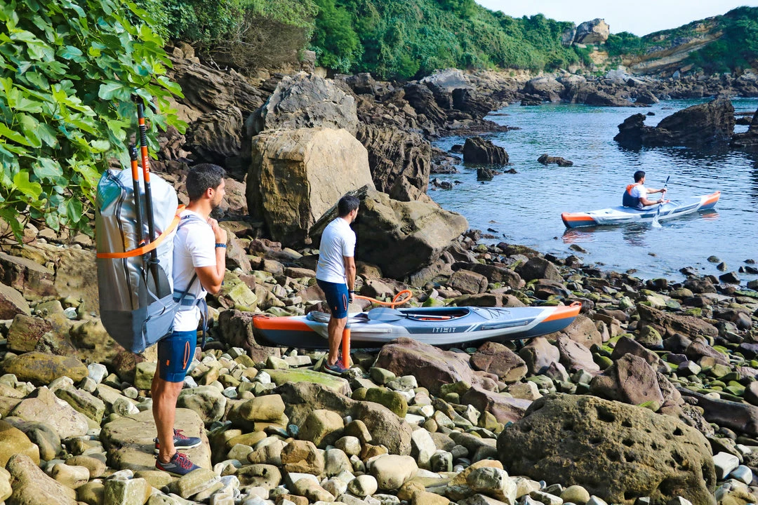 Itiwit X500 Inflatable Full Dropstich High Pressure Adventure Kayak 1 Person 275lb Kayaking