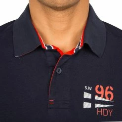 Tribord 100 Men's Sailing Polo Shirt - Dark Blue