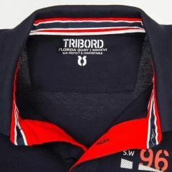 Tribord 100 Men's Sailing Polo Shirt - Dark Blue